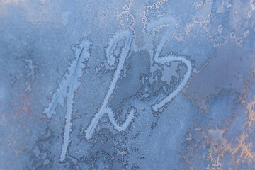 Frost on the window