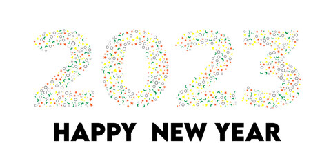 Happy new year,2023, Happy New Year, Illustration 