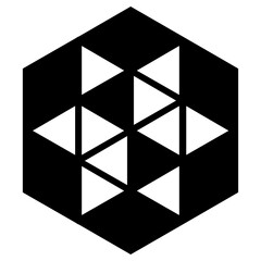 Hexagon symbol icon illustration