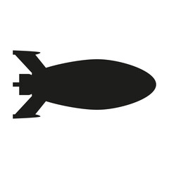 Bomb icon vector. Rocket illustration sign. Weapon symbol. War logo.