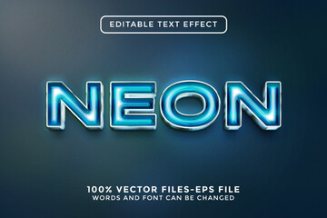 Neon Editable Text Effect