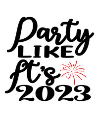 happy new year svg design