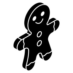 A yummy icon of gingerbread 