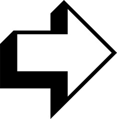 black arrow and cursor icon, symbol navigation web design button, mobile apps, interface sign