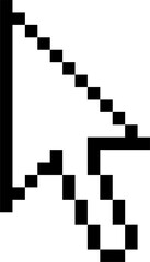 black arrow and cursor icon, symbol navigation web design button, mobile apps, interface sign