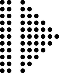 black arrow and cursor icon, symbol navigation web design button, mobile apps, interface sign