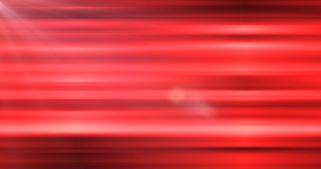Abstract background, fabric from horizontal red iridescent sticks of lines of stripes of bright shiny luminous beautiful