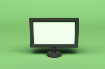 computer monitor display 3d illustration