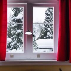 window in the winter