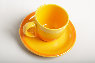 mug of aromatic coffee with milk