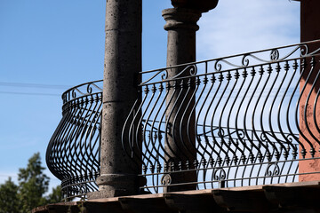 A western style balcony in wrought iron