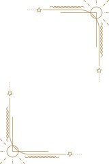 Simple and floral frame and border