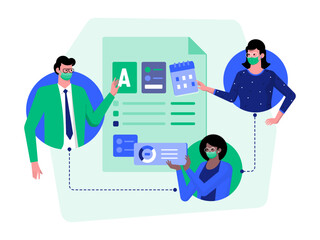 Remote work illustrations