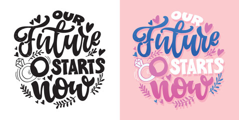Fototapeta premium Cute hand drawn doodle motivation lettering phrase postcard. Lettering art label. T-shirt design, mug print.