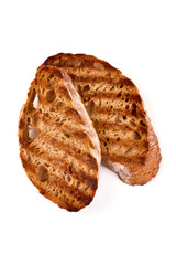 Grilled toasters, isolated on white background. High resolution image.