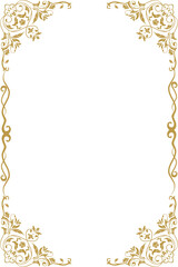 Simple and floral frame and border