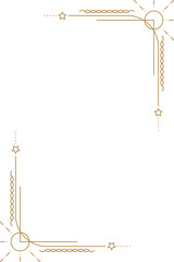 Simple and floral frame and border