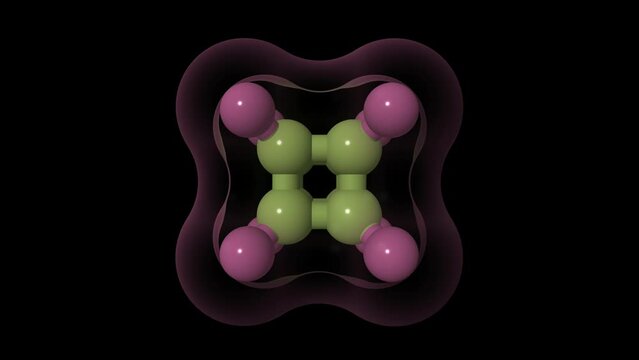 A molecule named perfluorocubane. C8F8, synthesized for the first time in 2022, is a cube of carbon atoms with fluorine atoms attached to each of its eight vertices that can trap an electron inside.