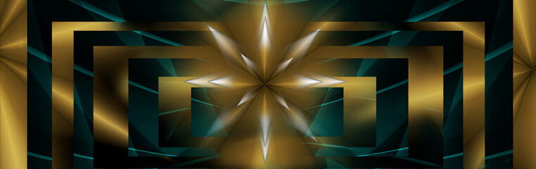 Digital golden star vector background