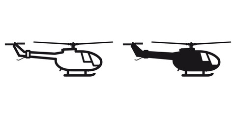 ofvs287 OutlineFilledVectorSign ofvs - helicopter vector icon . isolated transparent . black outline and filled version . AI 10 / EPS 10 / PNG . g11627