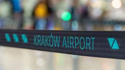 Krakow Airport terminal - obrazy, fototapety, plakaty
