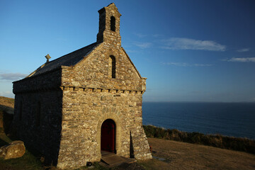 Chapel of Our Lady and St Non, Pembrokeshire Coast National Park, Wales, United Kingdom