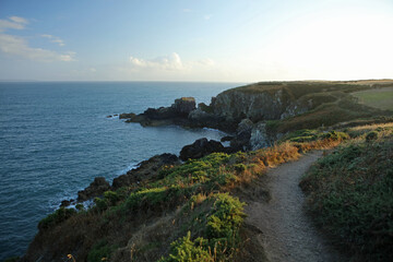 Caerfai Bay in Pembrokeshire Coast National Park, Wales, United Kingdom