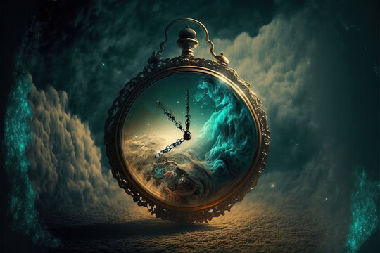 4K resolution or higher, when you are in a dream and weird things happen look at the time. Generative AI Technology