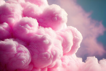 Fototapeta premium pink fluffy cotton,pink background,abstract background