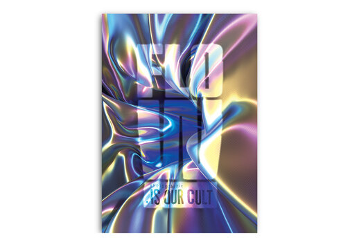 Wave Holographic Gradient Cover Layout
