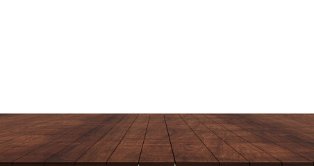 Empty wooden floor and wall premium png 