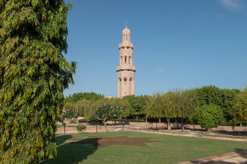 Obraz premium Minaret at the Grand Mosque in Muscat