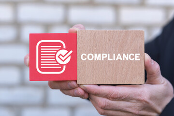 Concept of compliance business. Compliance Law Regulation Policy and Rules.