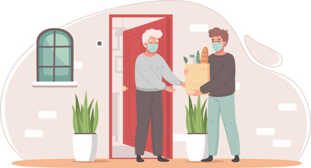 Elderly Care Cartoon