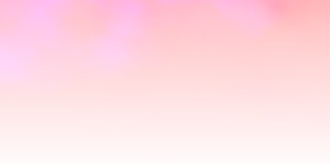 Light Pink vector background with clouds.