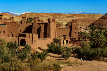 North Africa. Morocco. Ksar d'Ait Ben Haddou in the Atlas Mountains of Morocco. UNESCO World...