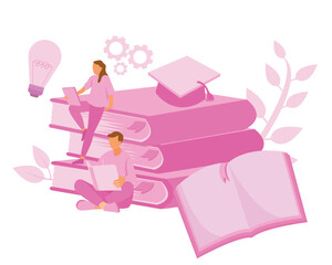 Learning progress and book reading as horizon expansion. Knowledge gain, academic studying, cognitive academic research. Smart people common support