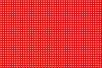 Seamless Large Texture of polka white dot pattern on red abstract background with circles. Suitable for textile, packaging, postcards, Wallpapers, banners. Colorful Christmas material for gifts