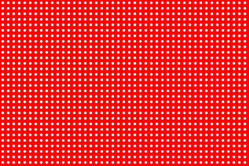Seamless Large Texture of polka white dot pattern on red abstract background with circles. Suitable...