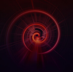 Red-violet, circle in a square. An explosion of color gamuts