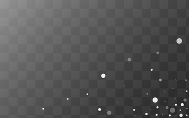 Winter Blizzard Vector Transparent Background.