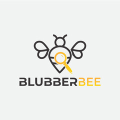 bee outline logo, bee outline logo website 