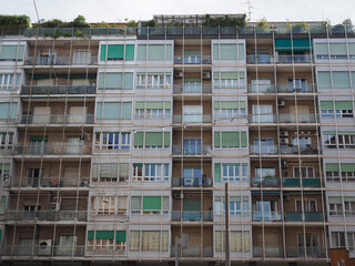 Fototapeta premium Modern architecture in Via Marconi street in Bologna