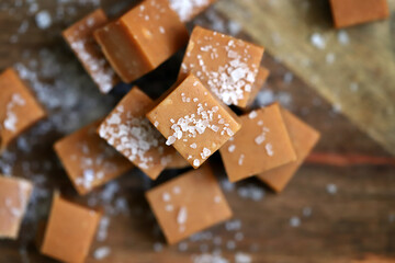 Salted caramel. Creamy toffee with sea salt.