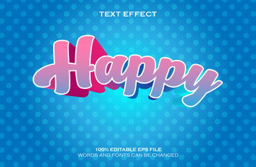 happy text effect