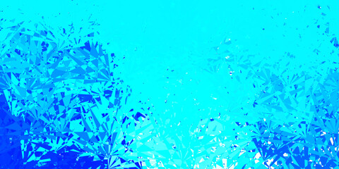 Fototapeta na wymiar Dark blue vector backdrop with triangles, lines.