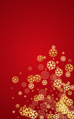 Fototapeta na wymiar Silver Snowflake Vector Red Background. Holiday