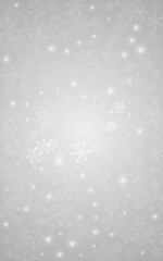 White Snowflake Vector Grey Background. magic
