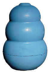 Blue dog toy on transparent background.