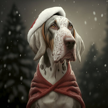 Hound of Hygen in Christmas Outfit